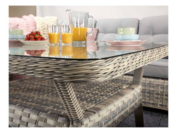 Constance Large Corner Dining - Silver Grey