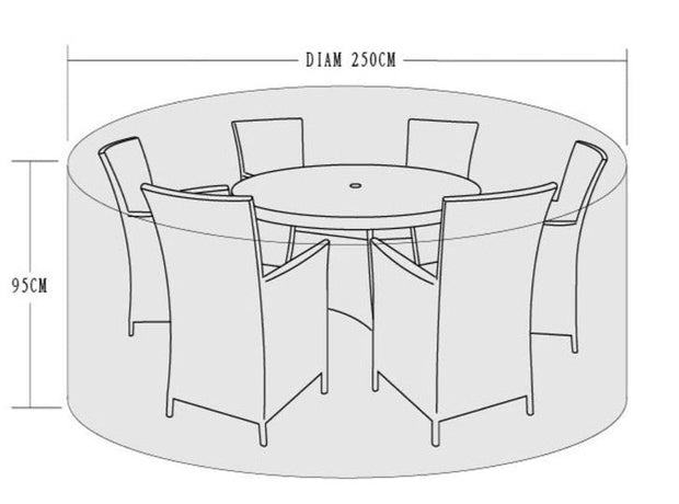 Furniture Cover - Round  4-6 Seater Dining