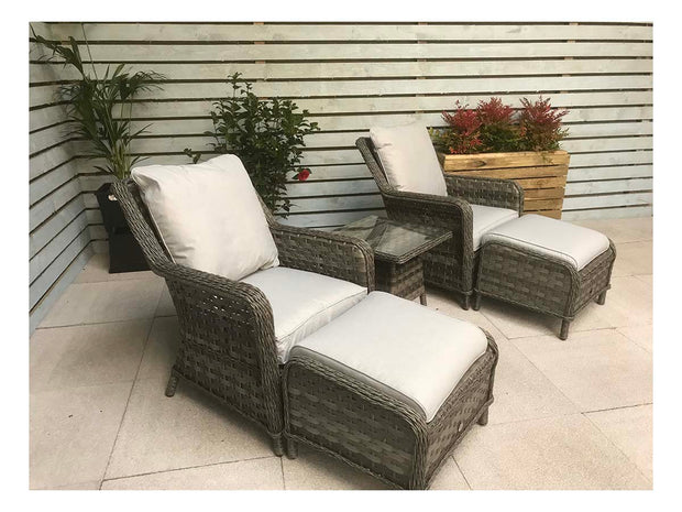 Mia Lounge Garden Set - Grey