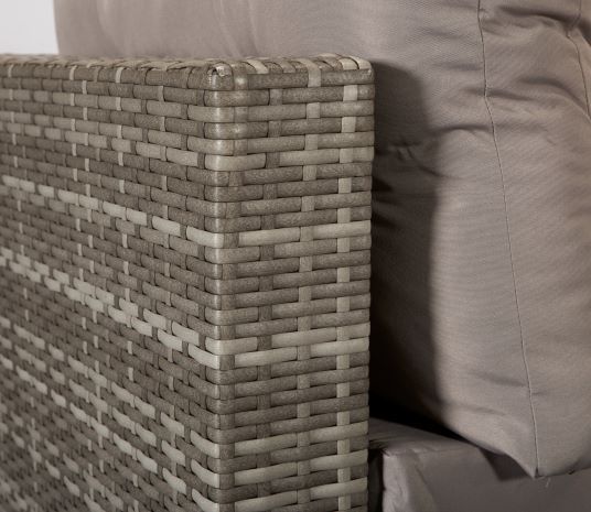 Harper Grey Weave Stackable Sofa Set