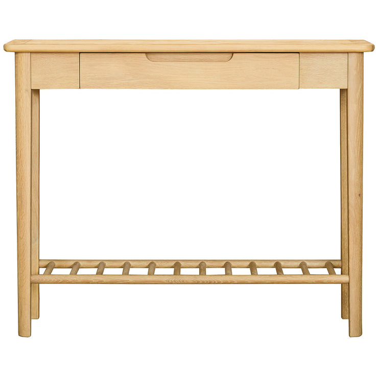 Bergen Oak Console Table With Drawer