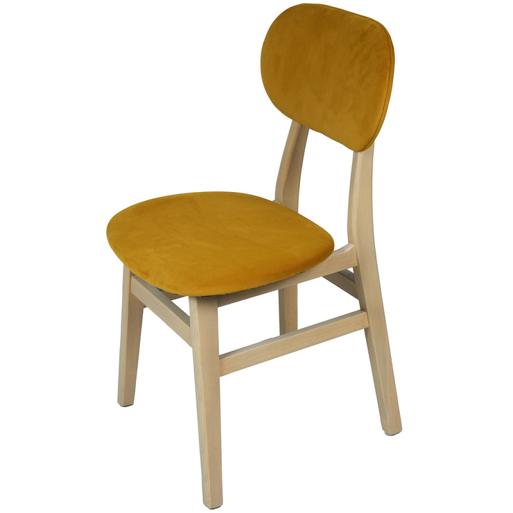 Bergen Upholstered Dining Chair - Mustard