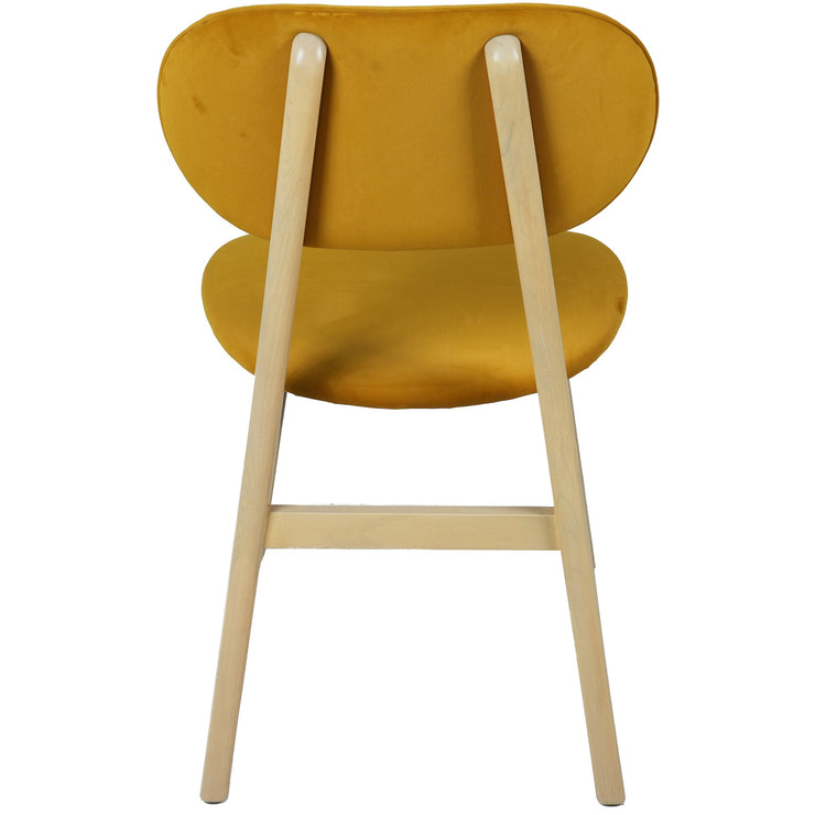 Bergen Upholstered Dining Chair - Mustard