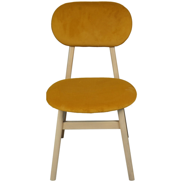 Bergen Upholstered Dining Chair - Mustard