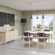 Bergen Upholstered Dining Chair - Dark Grey