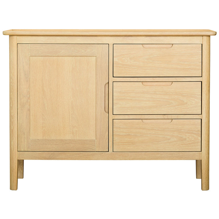 Bergen Oak 1 Door 3 Drawer Sideboard