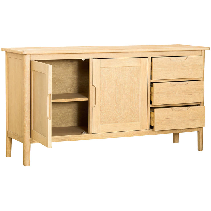 Bergen Oak 2 Door 3 Drawer Sideboard