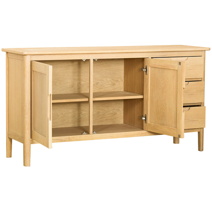 Bergen Oak 2 Door 3 Drawer Sideboard