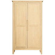 Bergen Oak All Hanging Wardrobe With Shelving