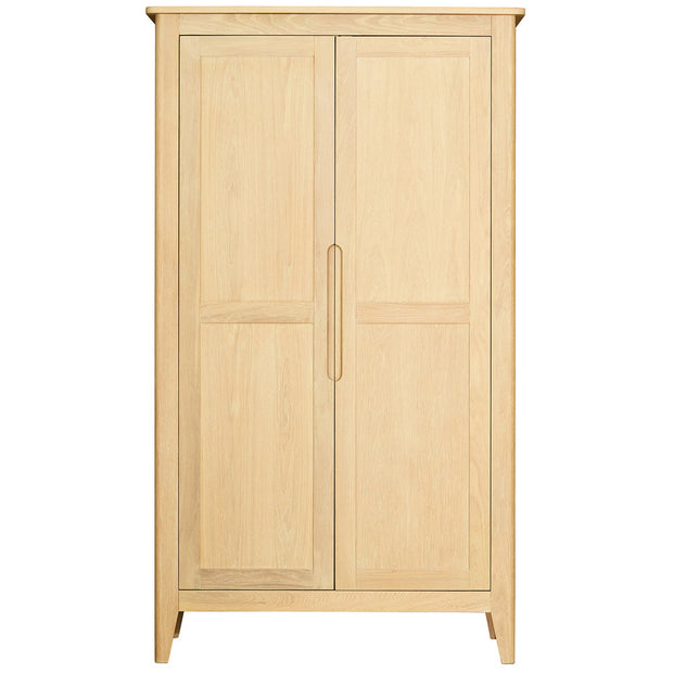 Bergen Oak All Hanging Wardrobe With Shelving