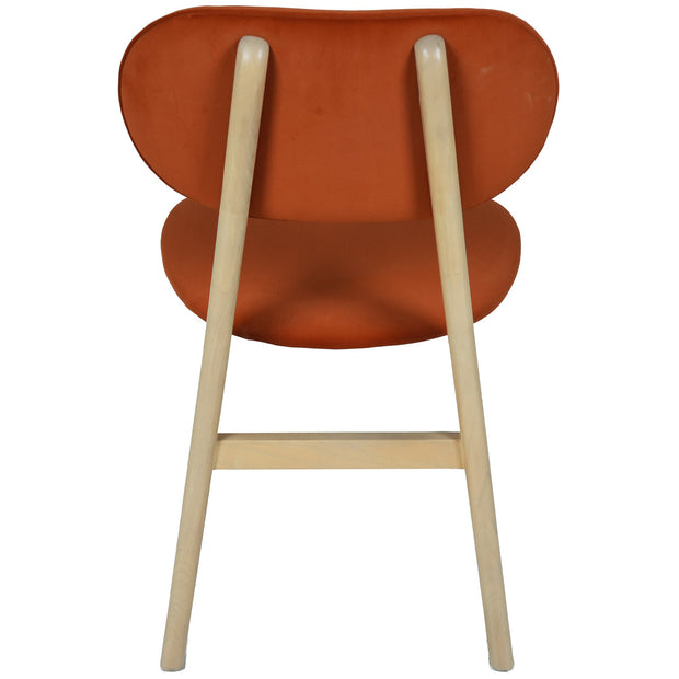 Bergen Upholstered Dining Chair - Rust