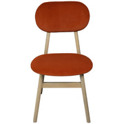 Bergen Upholstered Dining Chair - Rust