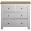 Dorset 2 Over 2 Chest in Moon Grey