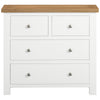 Dorset 2 Over 2 Chest in White