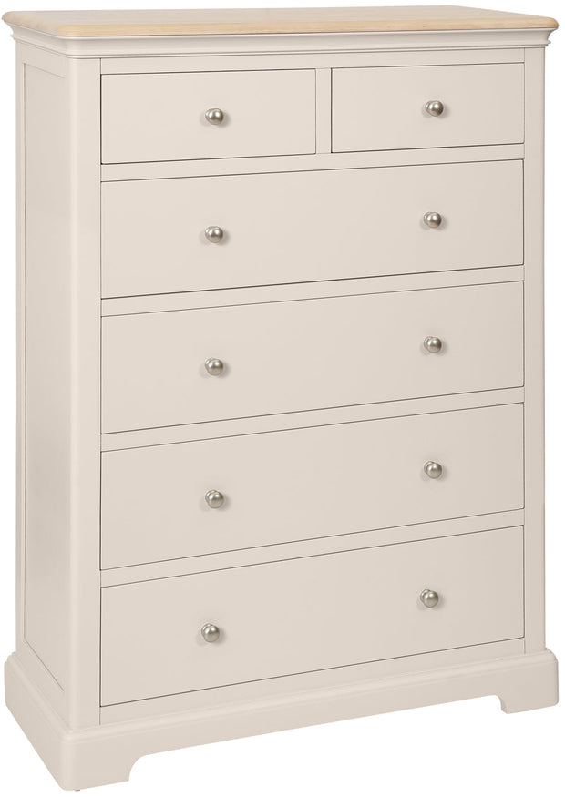 Lydford Cobblestone 2 Over 4 Drawers Chest
