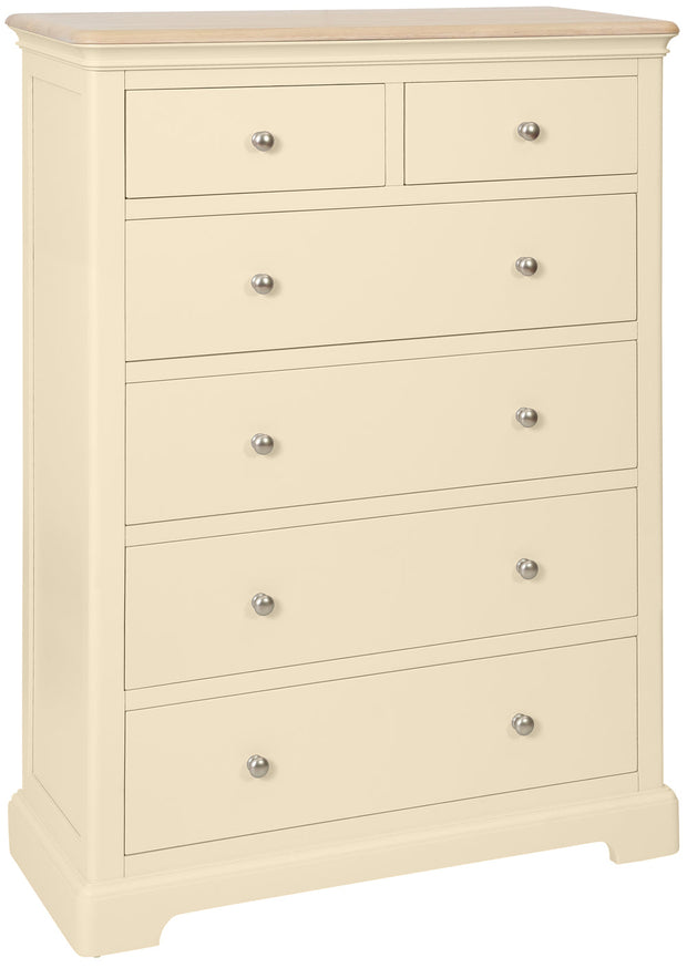 Lydford Ivory 2 Over 4 Drawers Chest