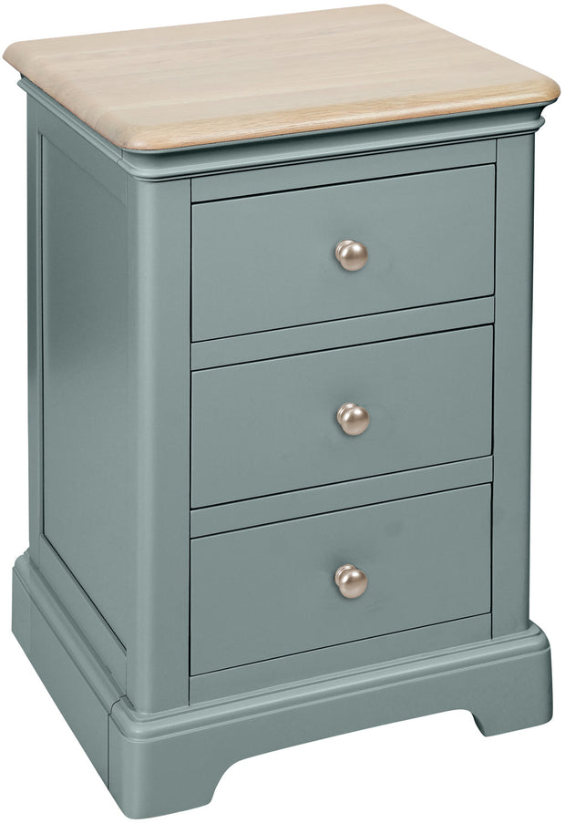 Lydford Lagoon 3 Drawer Bedside Cabinet