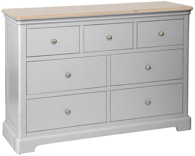 Lydford Moon Grey 3 Over 4 Drawers Chest