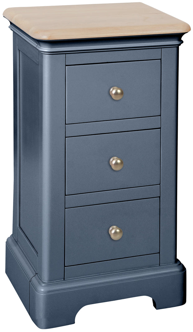 Lydford Neptune 3 Drawer Compact Bedside Cabinet