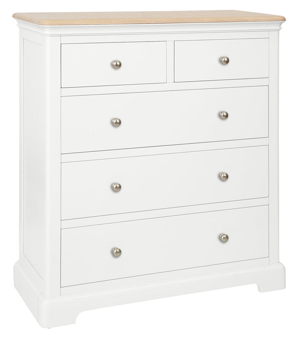 Lydford White 2 Over 3 Drawers Chest