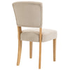 Oxford Fabric Open-backed Chair in Sand