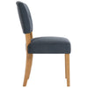 Oxford Fabric Open-backed Chair in Slate