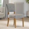 Oxford Fabric Open-backed Chair in Stone
