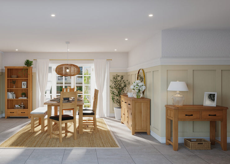 Somerset Oak Dining Table with 2 extensions