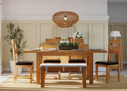 Somerset Oak Dining Table with 2 extensions