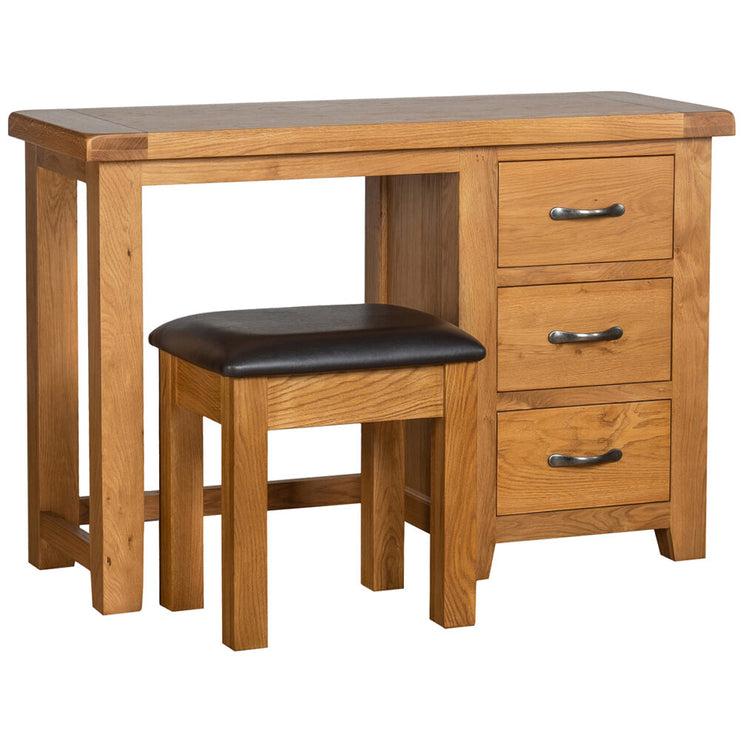 Somerset Oak Dressing Table & Stool