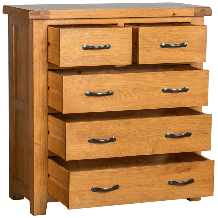 Somerset Oak 3+2 Chest of Drawers