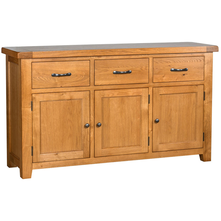 Somerset Oak 3 Door 3 Drawer Sideboard