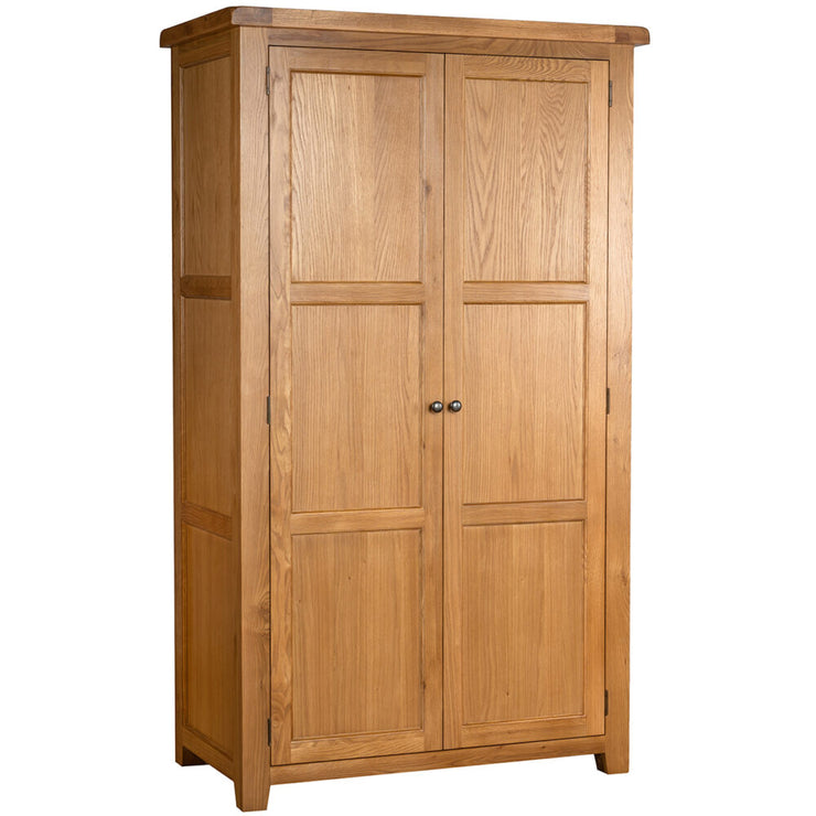 Somerset Oak Double Wardrobe With 2 Doors