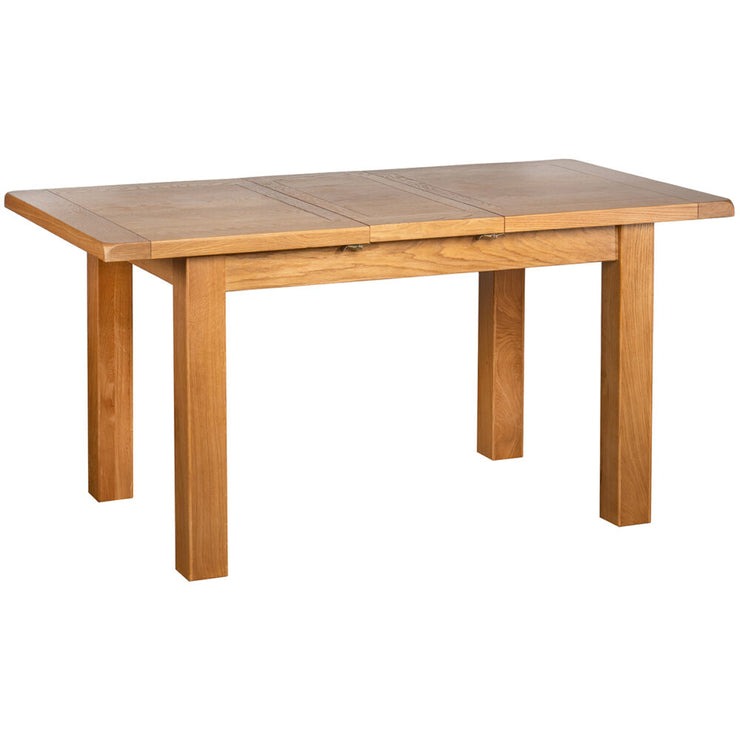 Somerset Oak Small Dining Table with 1 extension