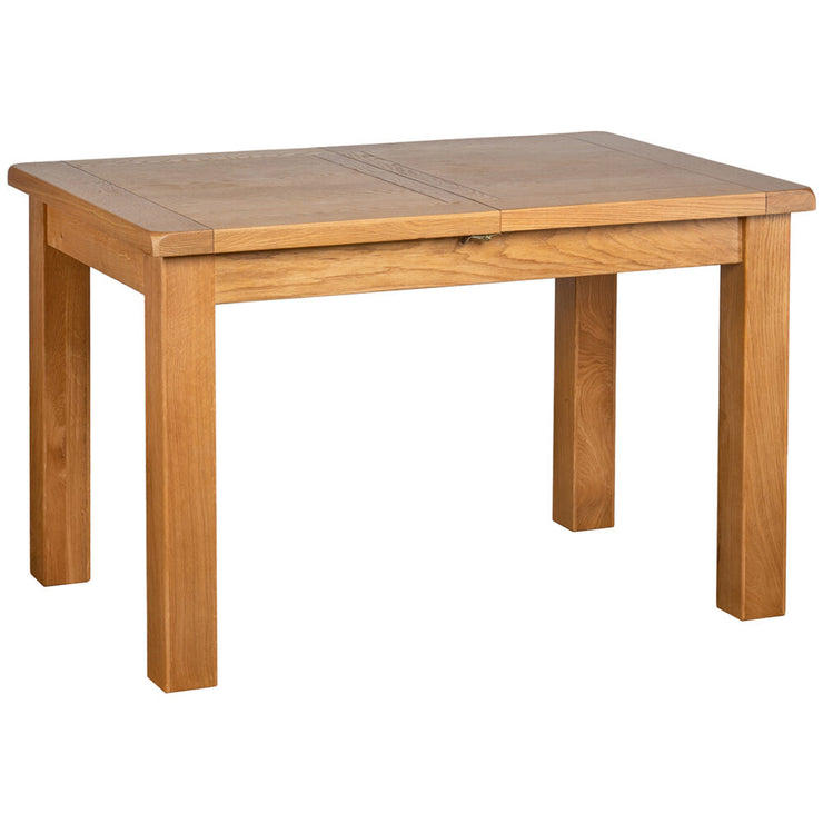 Somerset Oak Small Dining Table with 1 extension