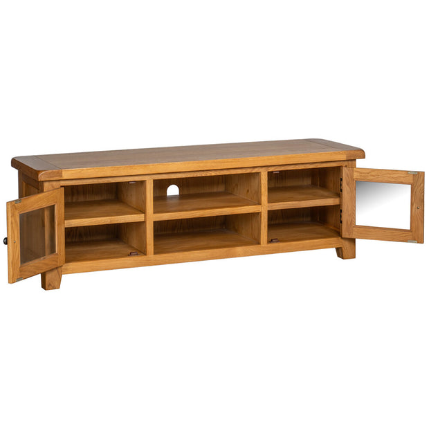 Somerset Oak Widescreen TV Unit