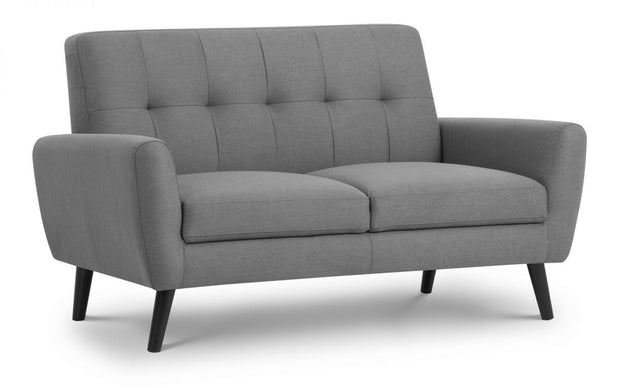 Monza 2 Seater Sofa - Mid-Grey Linen