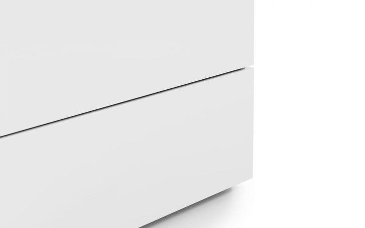 Monaco 4+2 Drawer Chest Of Drawers - White High Gloss