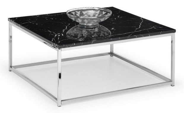 Scala Black Marble Top Coffee Table