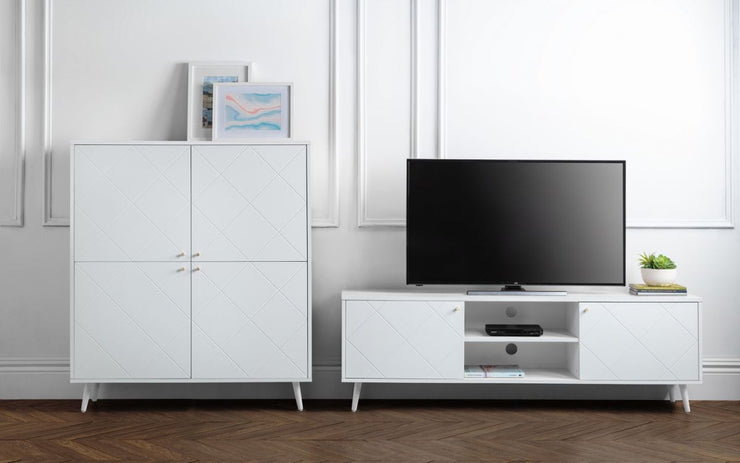 Moritz 4 Drawer Chest - White