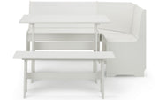 Newport Corner Dining Set - Surf White