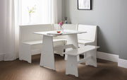 Newport Corner Dining Set - Surf White