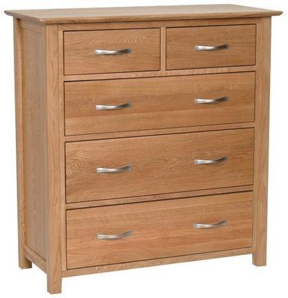 New Oak 3+2 Chest Of Drawers
