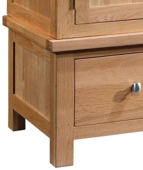 Dorset Oak Triple Wardrobe with 3 Drawers