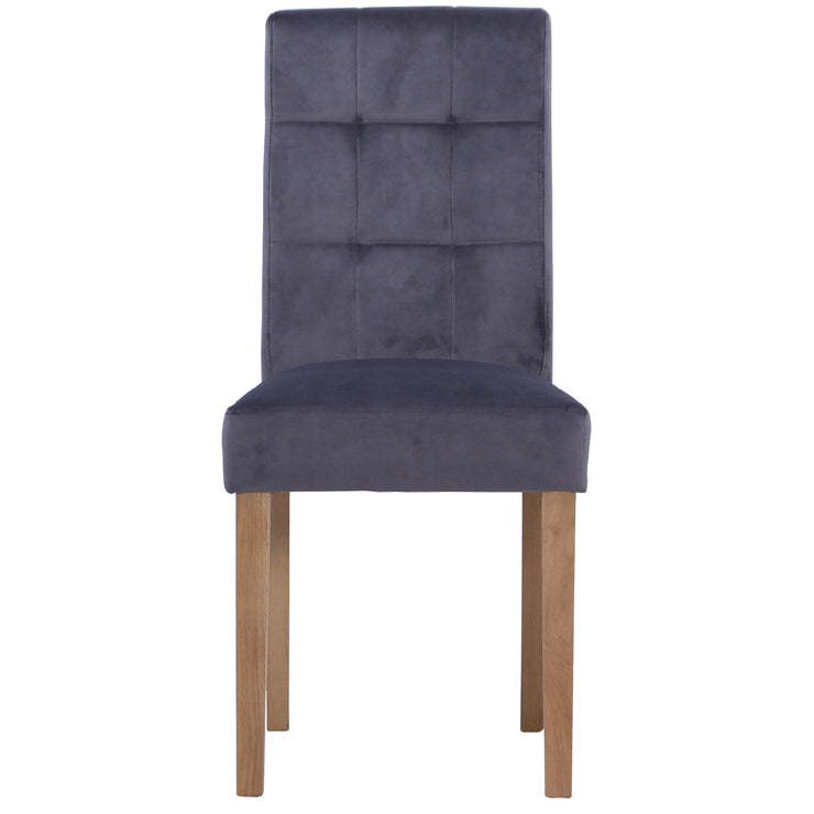 Ashbury Velvet Dining Chair - Graphite