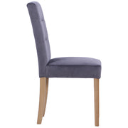 Ashbury Velvet Dining Chair - Graphite