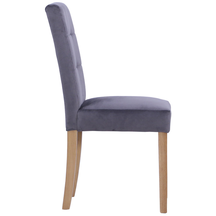 Ashbury Velvet Dining Chair - Graphite