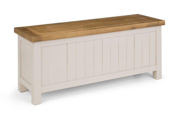 Aspen Storage Bench - Grey Wash