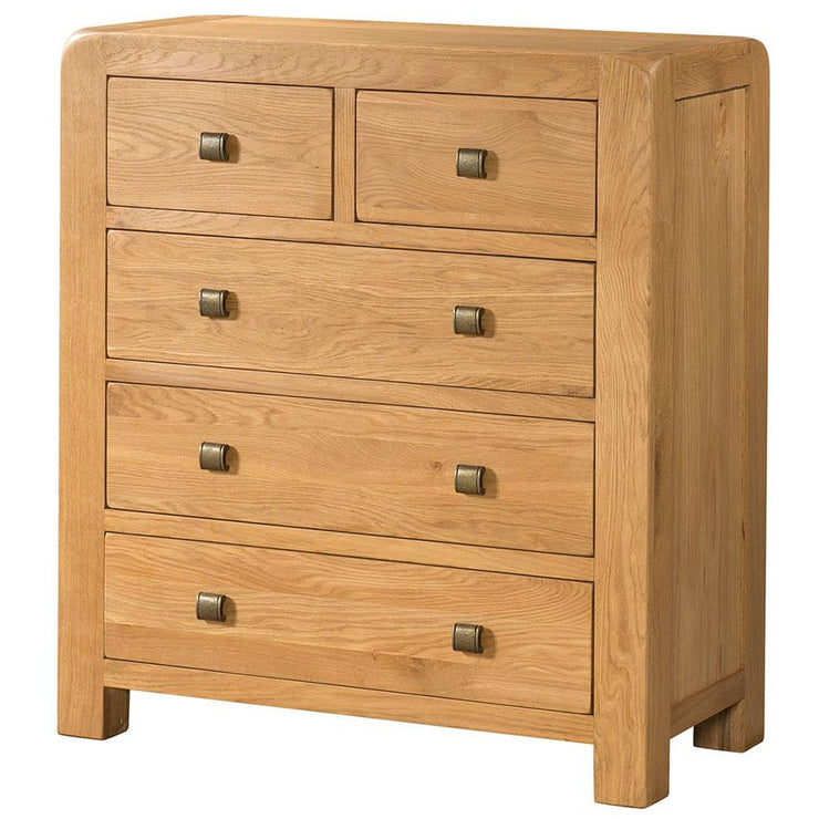 Avon Oak 2 Over 3 Chest Of Drawers