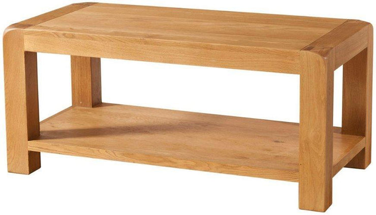 Avon Oak Coffee Table With Shelf